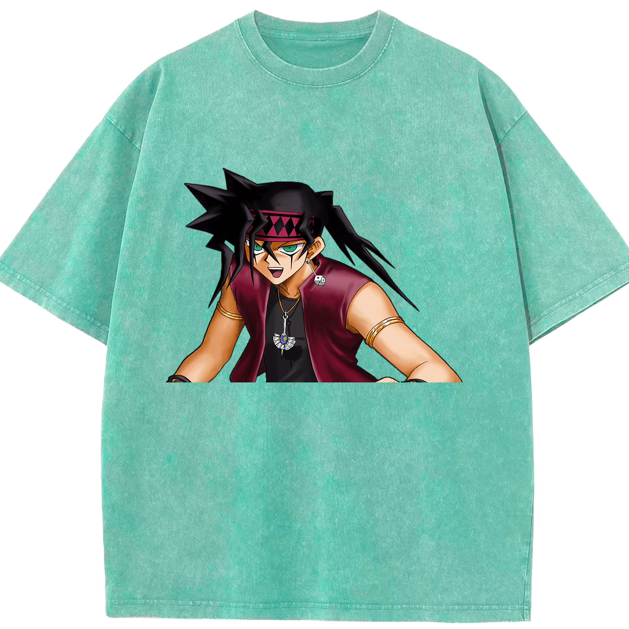 （画像用） 遊☆戯☆王 Yu-Gi-Oh! 綿100% ヴィンテージ風 半袖Tシャツ（フロントプリント）
